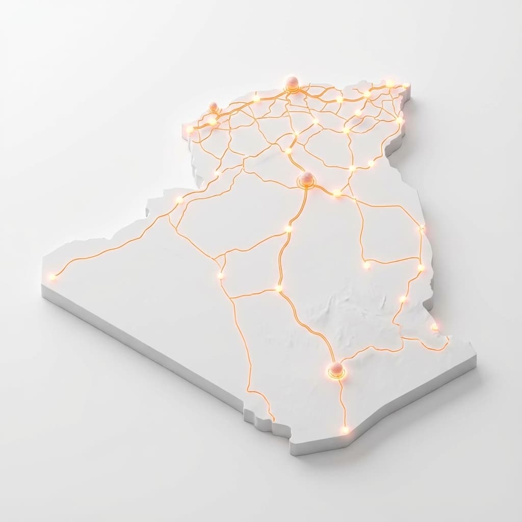 Map of Algeria Logistics